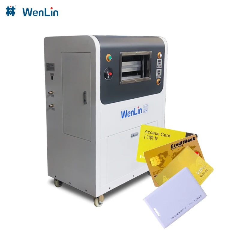 Factory direct sale A4 inlay plastic card PVC ID card fusing laminator machine