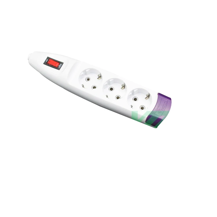 CE Europe type 3-gang Electric Extension Sockets