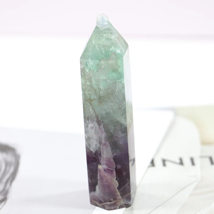 Popular Flourite quartz point crystal tower Watermelon Flourite point buy bulk wholesale price