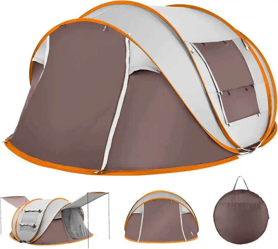 3 Season Retro Free sample 3-8 people camping backpacking House tent double thickened rainproof tent