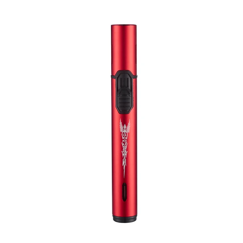 LAIWEI  BS-121 Long windproof direct-flush gun visible gas window cigar aiguille outdoor gas lighter blow torch