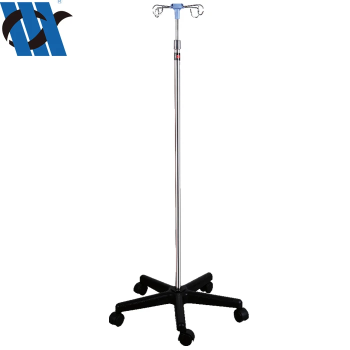 BDT224 Hospital Stainless Steel Mobile Iv Drip Stand For Medic