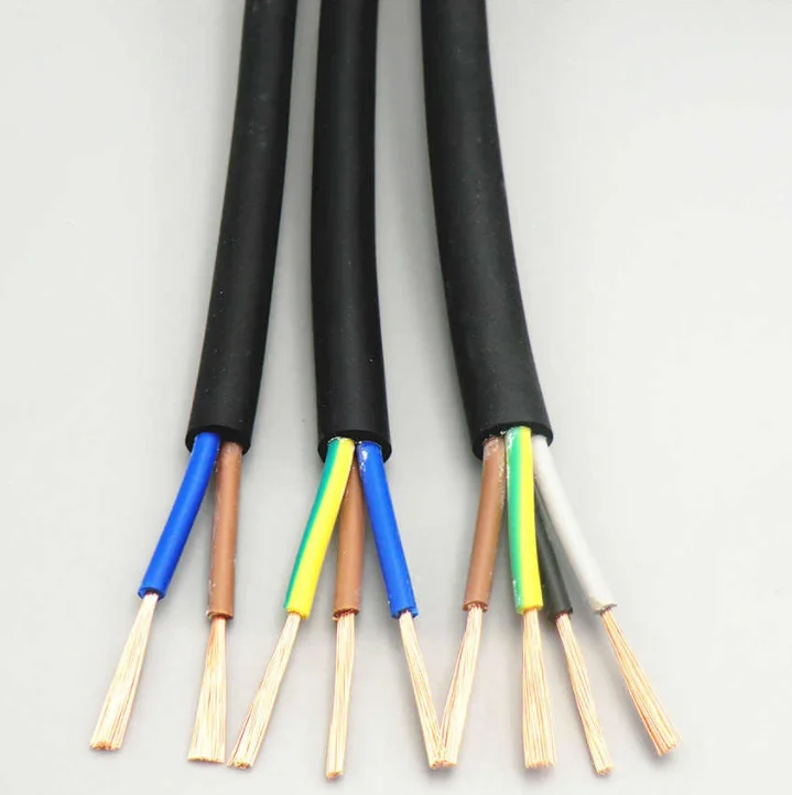 H03RN-F H05RN-F H07RN-F 3X1.5 3X2.5 3X3.5mm2 Flexible Rubber Submersible Pump Cable