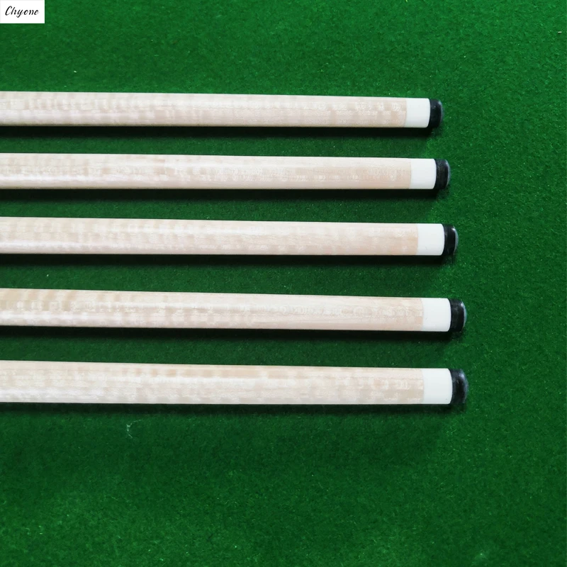 Chyone 12/13mm very straight 12pcs laminated curly maple shaft with carbon fiber tube inside carom cue shaft pool cue shaft