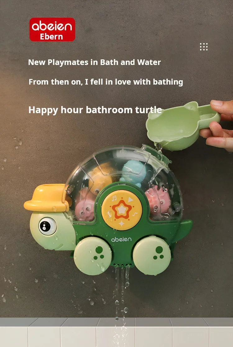 Baby swimming toys    Little cute monkey sucker rotary table   Bathroom bath water spray toys