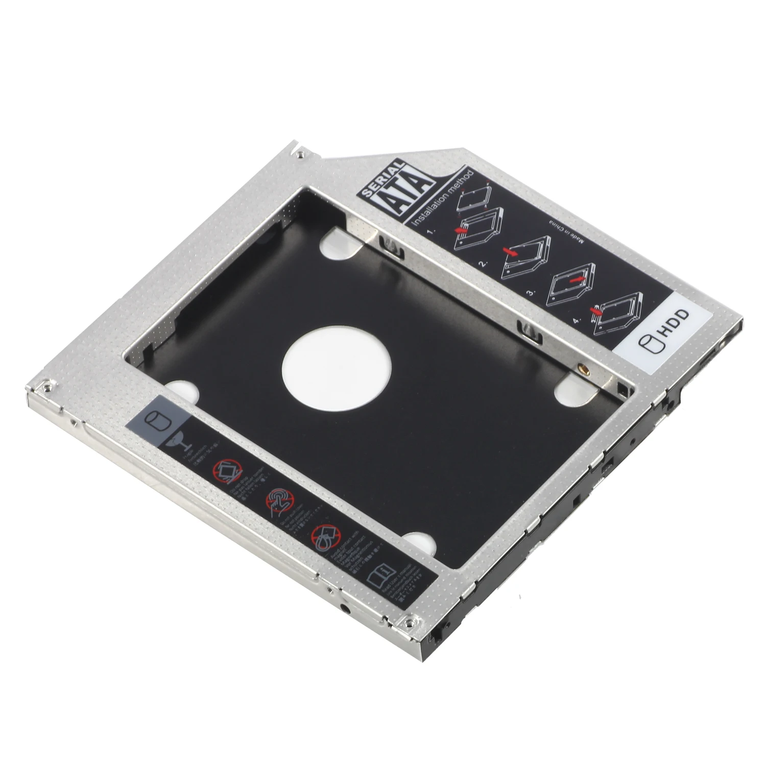 Aluminium 2.5inch 2nd HDD 9.0/9.5/12.7mm SATA3.0 SSD Bracket adapter second hard driver disk