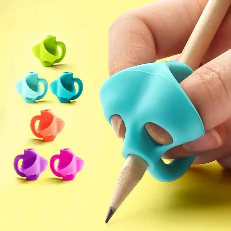 Silicone Writing Aid Grip for Kids Children Learning Pen Pencil Aid Kids Writing Posture Corrector Pencil Holder Tools