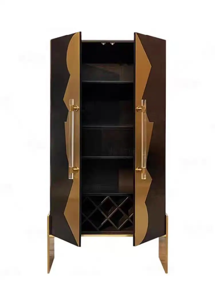 Modern luxury wine cabinet designer living room wall display cabinet lobby high-end partition storage side cabinet
