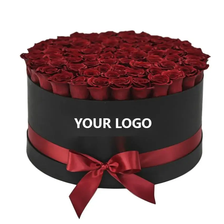 Flower Box Preserved Rose Floral Mothers Day Heart Wholesale Square Flowers Boxes For Bouquets Package