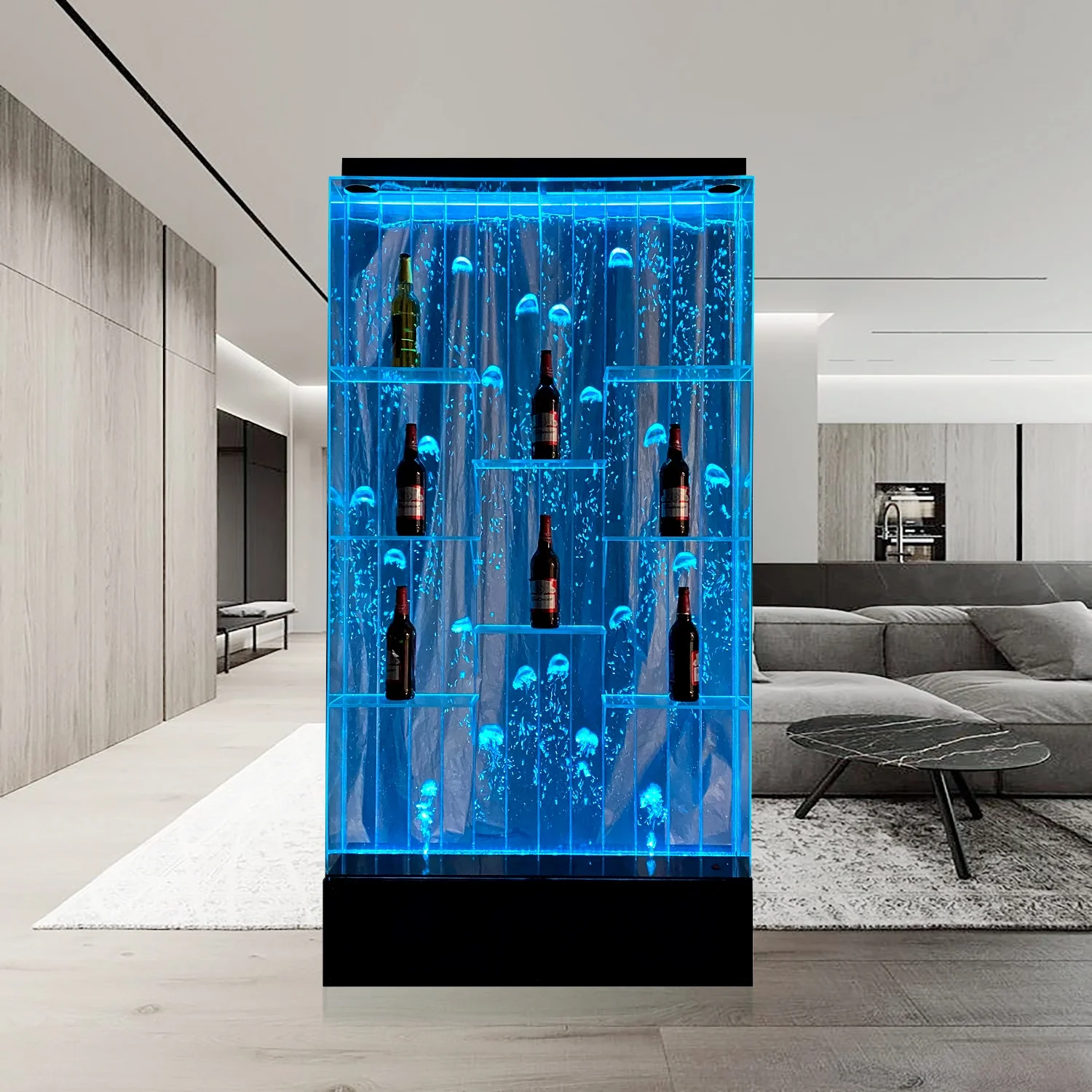 
Комнатный декоративный цифровой разделитель стен для ресторана, настенная панель с водяными пузырями  (60591136089)
