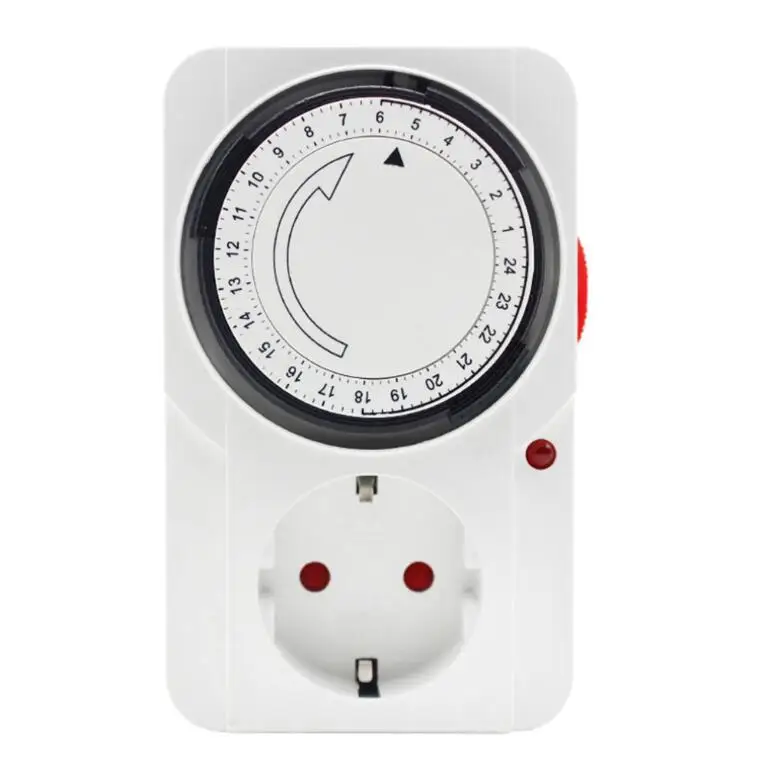 24 Hour Cyclic Timer Switch Kitchen Timer Outlet Loop Universal Timing Socket Mechanical Timer 230VAC 3500W 16A UK EU CN US Plug