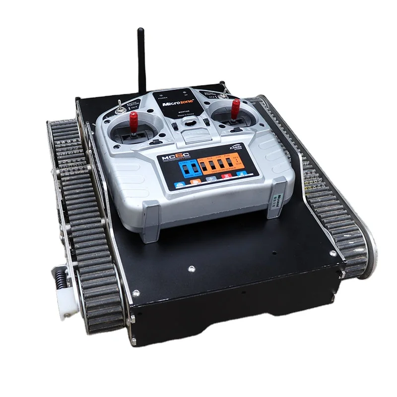 Robotic chassis remote control small vehicle rubber track