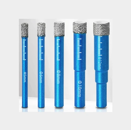 Diamond Dry Drill Bit Vacuum Brazed Hole Saw Cutter for Granite Marble Ceramic Tile