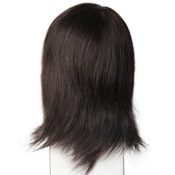 Competition black mannequin wig head training human hair