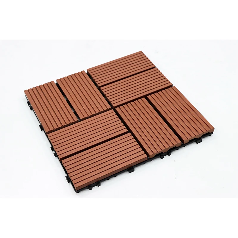 Wpc Diy Board Decking Tile Wood Plastic Composite Wpc PE Decking Flooring Engineered Wood Flooring Easy Install