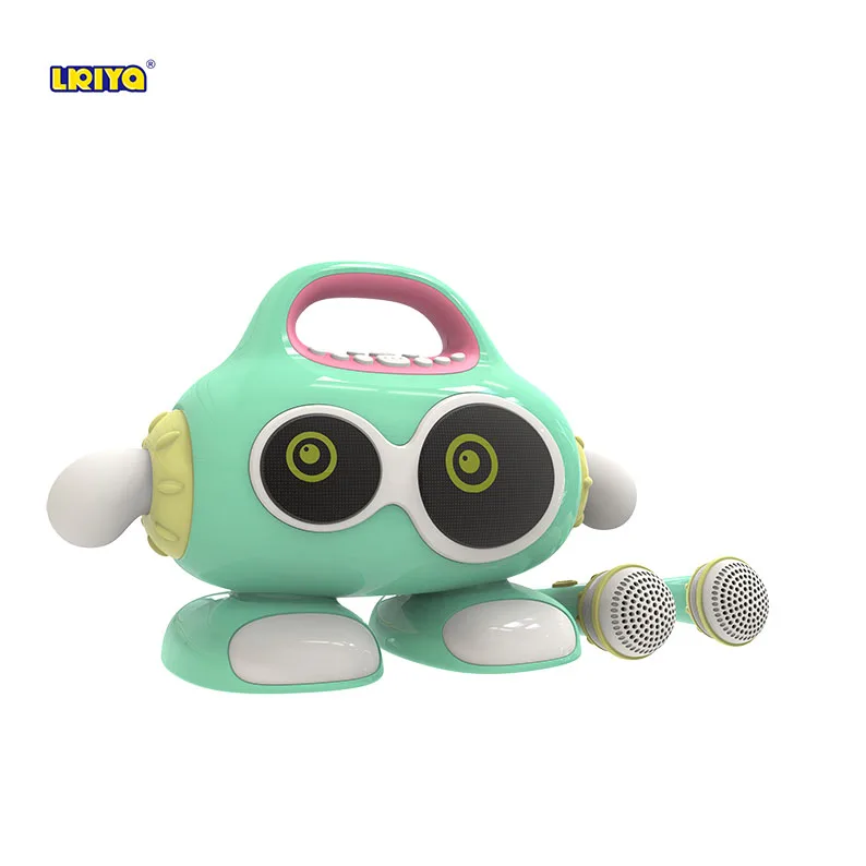 
Karaoke Machine Karaoke Music Machine With Two Microphones Singing Speaker Children Lovely For Kids Singing 