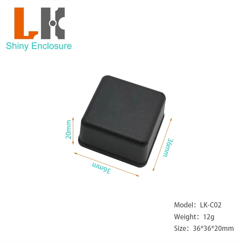 36*36*20mm Abs Plastic Junction Box Small Electronic Instrument Wire Connection Case Control Switch Box DIY Project Enclosure