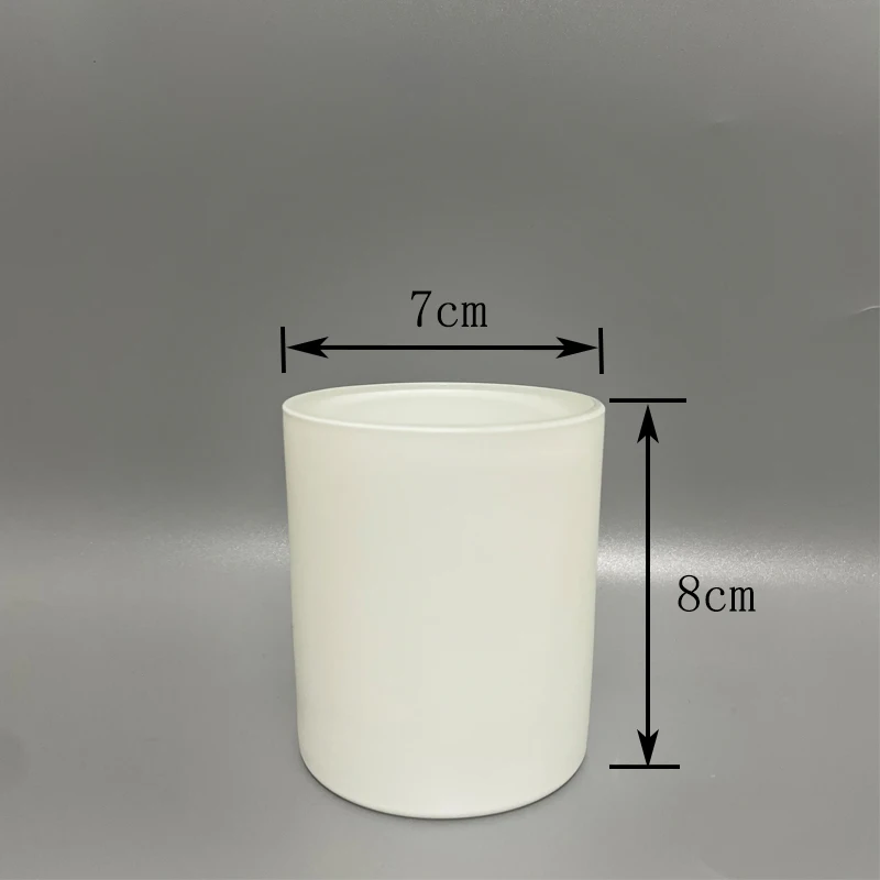 Wholesale Bulk 7oz 10oz 14oz 200ml Empty Matte Black White Glass Candle Jars With Wooden Lid