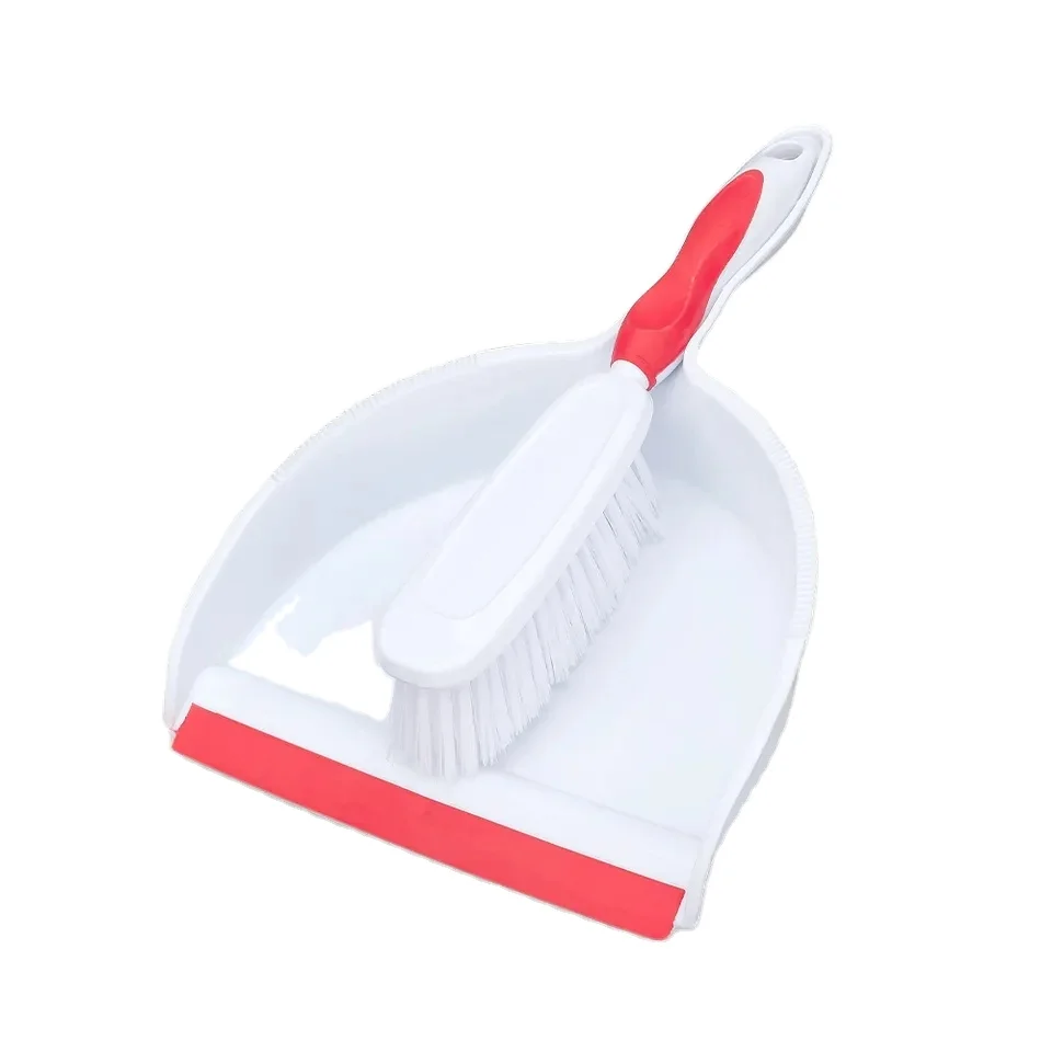 High quality plastic dustpan&brush set desktop keyboard cleaning brush