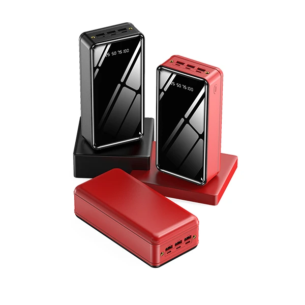 Wholesale Factory Price Large Capacity three USB Output three input  power bank 50000mah