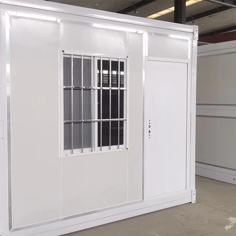 Durable Square Standard Dormitory Prefabricated Folding Container House with Windows