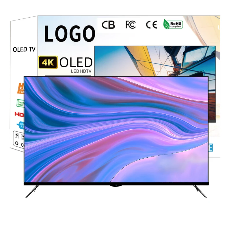 26 32 40 43 50 Inch Digital Dvb-t2s2 Uhd Led Tv Wholesale Flat Screen Tv Led Television 4K Smart Tv
