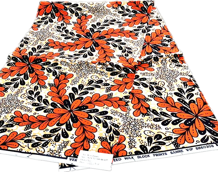 High quality 100 percent cotton Veritable African Wax Fabric Nigerian Ankara Block Print Batik Fabric For Sewing