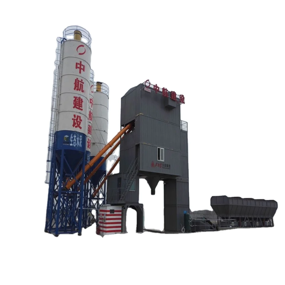 FYG HZS180 Electric Power Type Mixing Plant Conveyor Loading New Condition Production Line Machine Core Components Include Motor