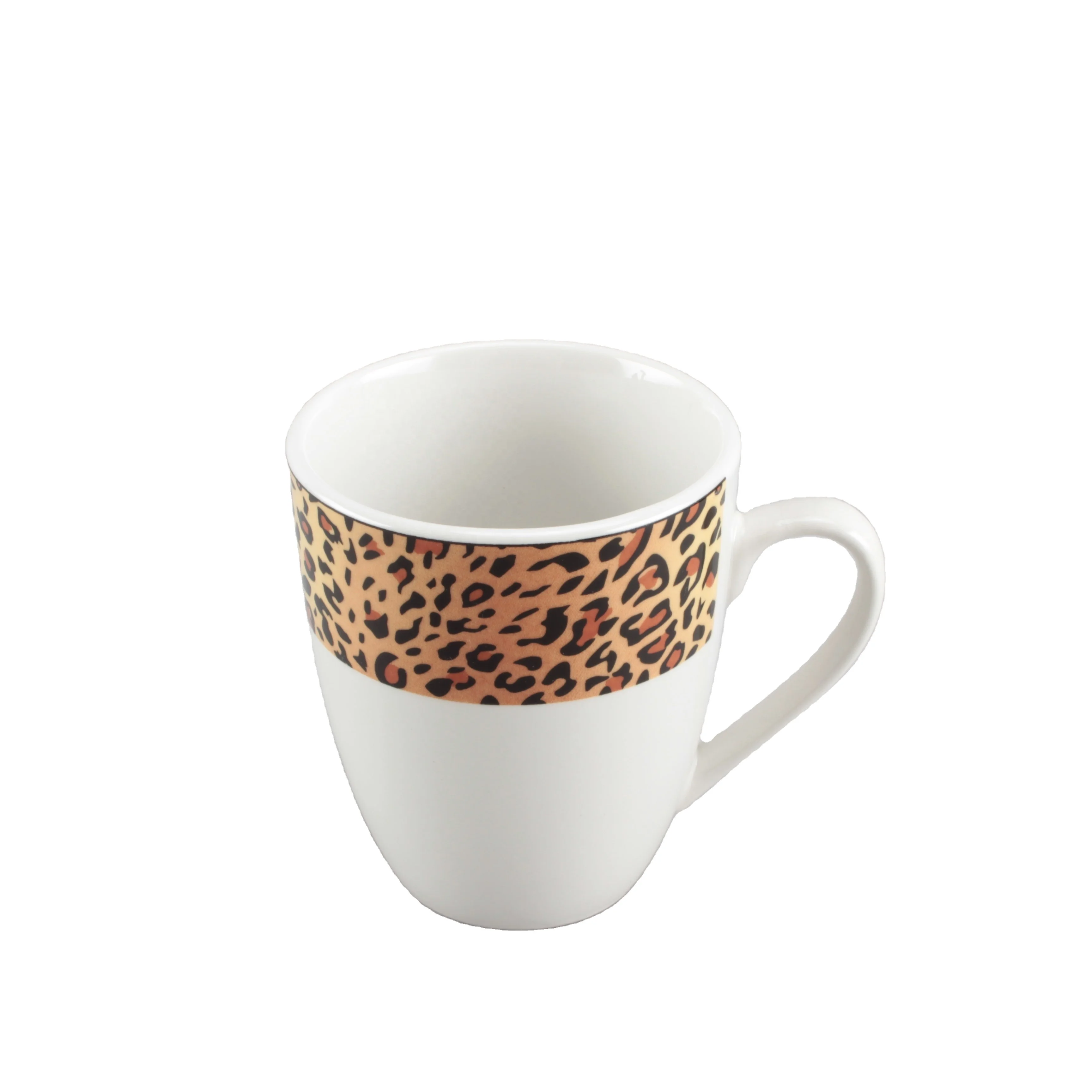 Hot Selling 16PCS Porcelain Dinner Set With  leopard print  Ceramic Dinner Set With Custom Decals