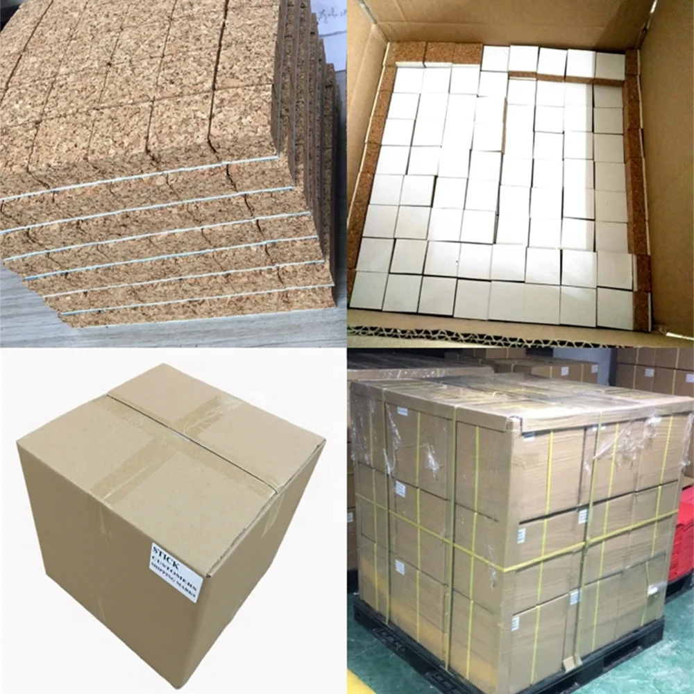 35*35*14+2MM Square Self-adhesive Protection Spacers Glass Protection Foam Separato Cork Pads For Glass