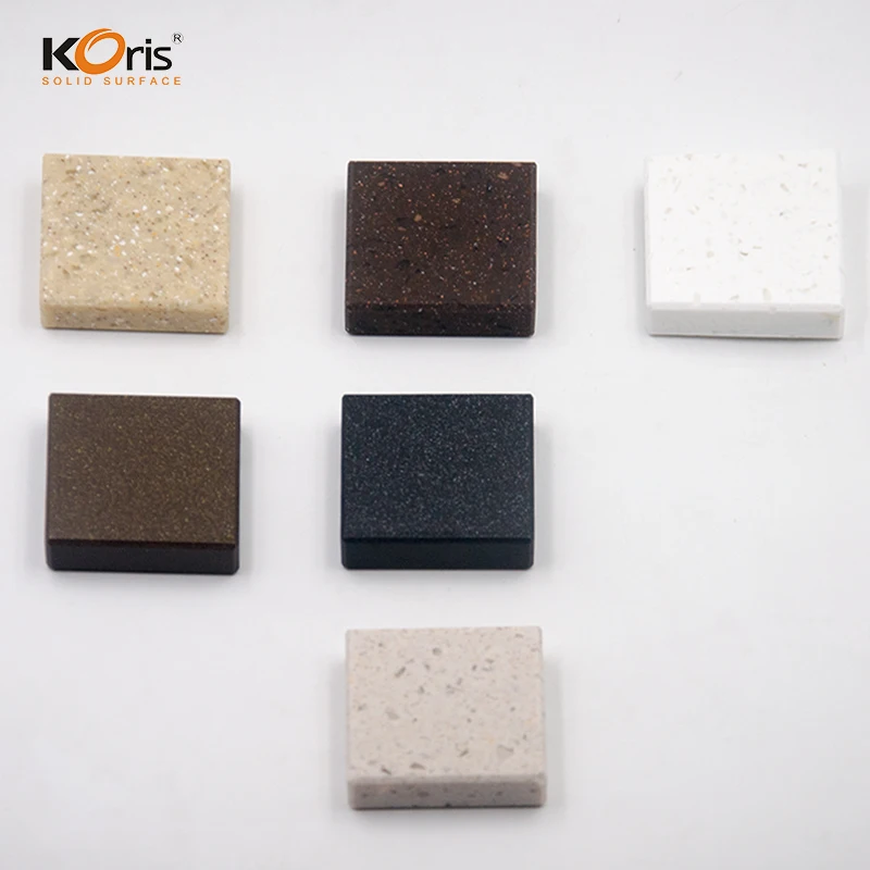 Koris countertop 12mm thick modify and pure acrylic solid surface artificial stone slab
