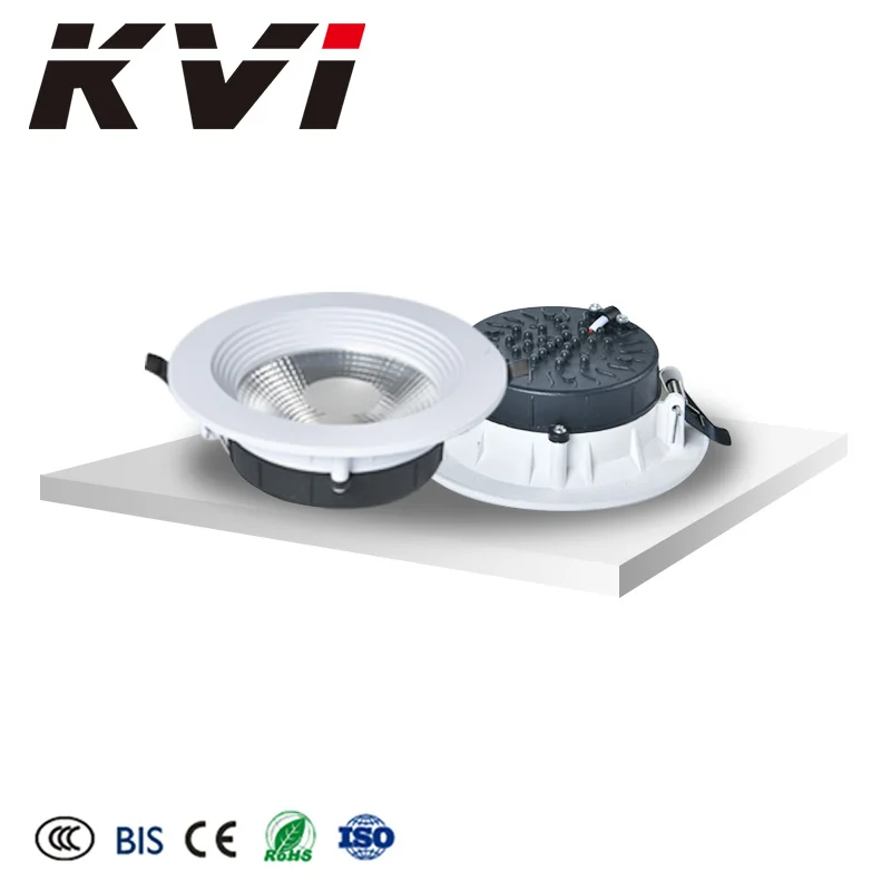 Factory Indoor Lighting Led Downlight COB Recessed Downlight Aluminum Housing 7W 15W 30W COB Led Downlight With Double Colors