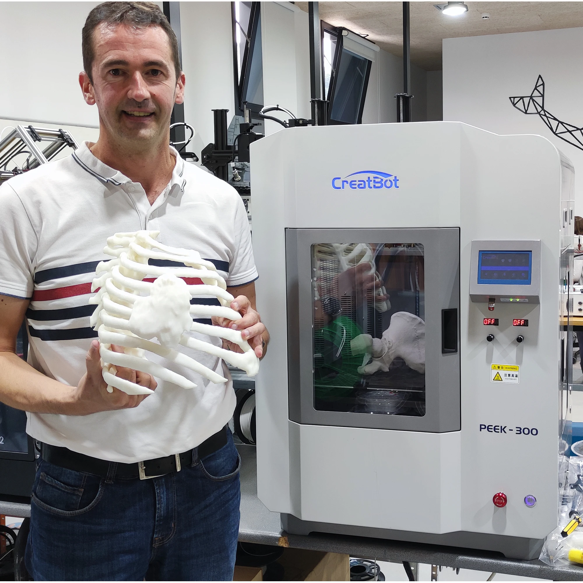 CreatBot PEEK-300  Professional  300*300*400 high temperature 3D printer   large industrial FDM 3D printer