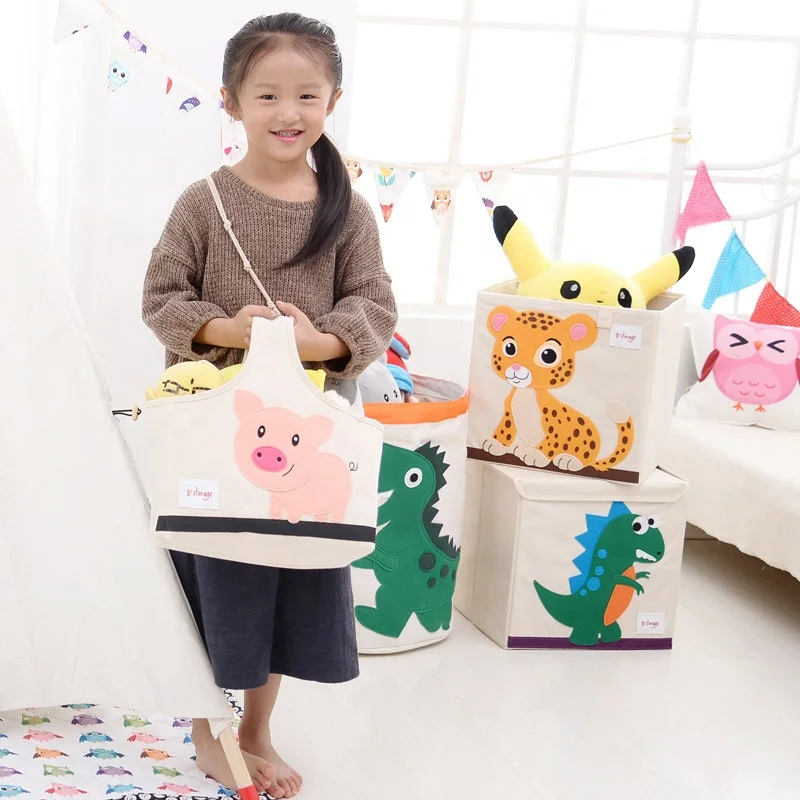 Best New Products Of 2024 Novel Design Factory Price  Folding Laundry Basket Bear Shape Basket For Toys