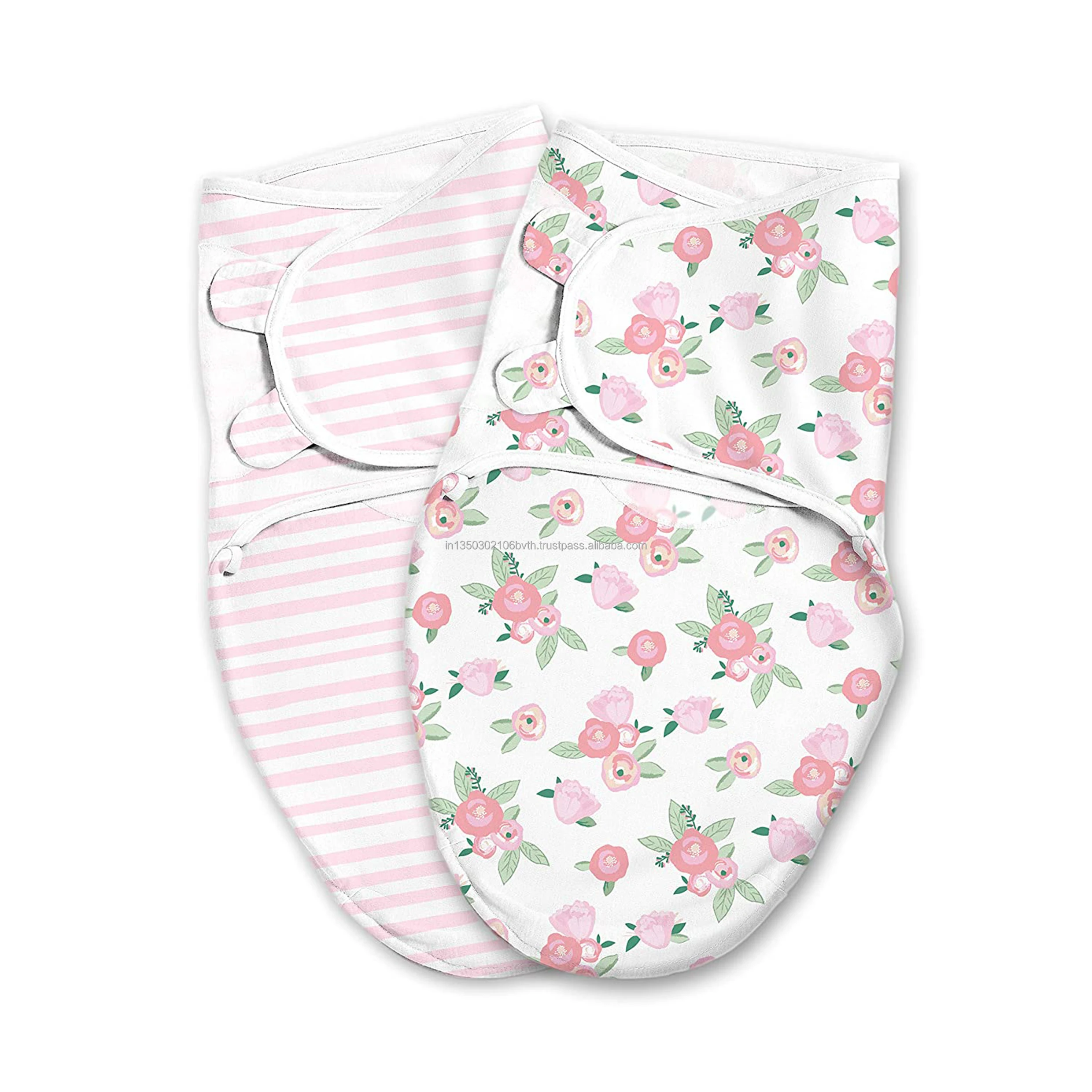 Cute baby comfortable soft cotton printed swaddle blanket