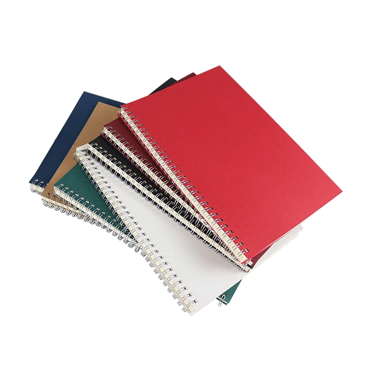 JH Small MOQ Cheap Promotional Customized A5 Spiral Binding Notebook With Custom Printing