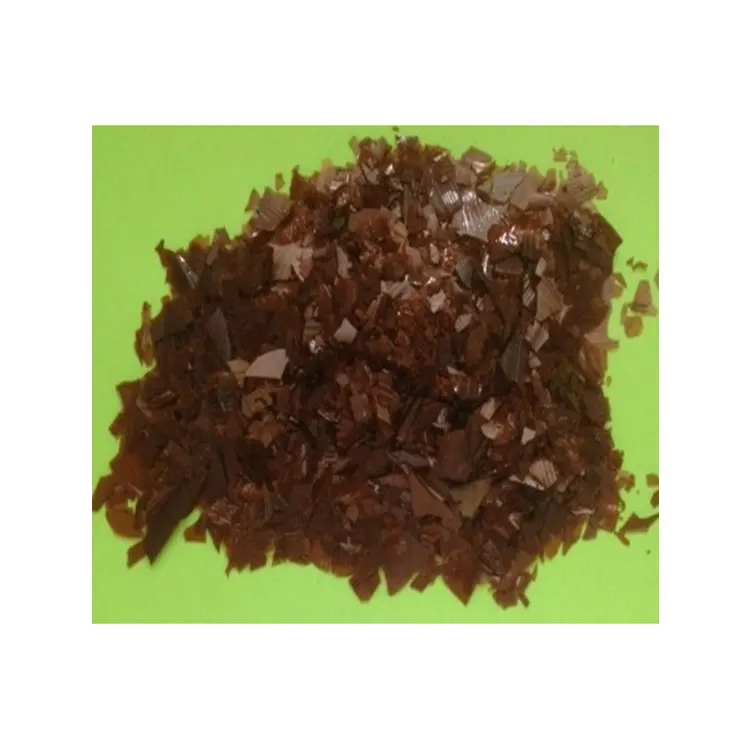 High Quality  Shellac Dewaxed Orange Shellac in flakes with palas tree for wood polish Leather treatment