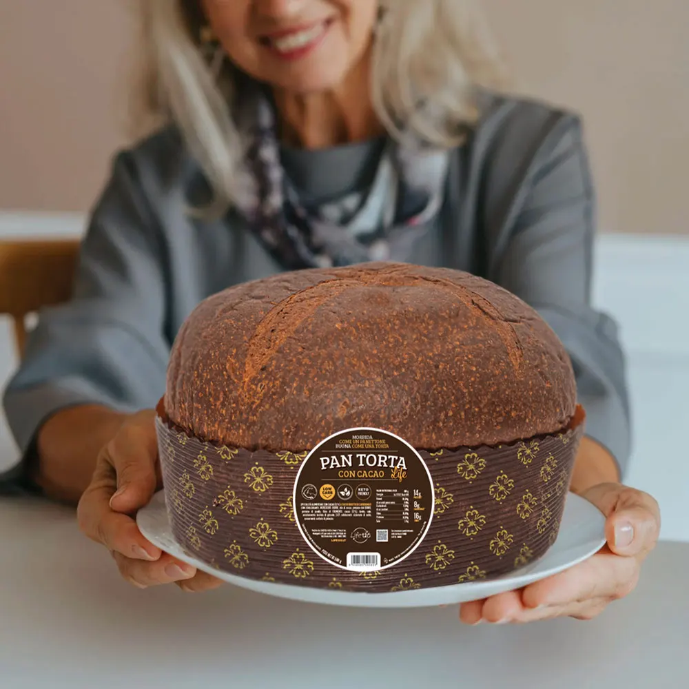 Deluxe Cocoa Sponge Cake - Low-Carb, High-Protein, Rich in Fiber - Indulge in Unique Intense Flavor for a Healthy Treat