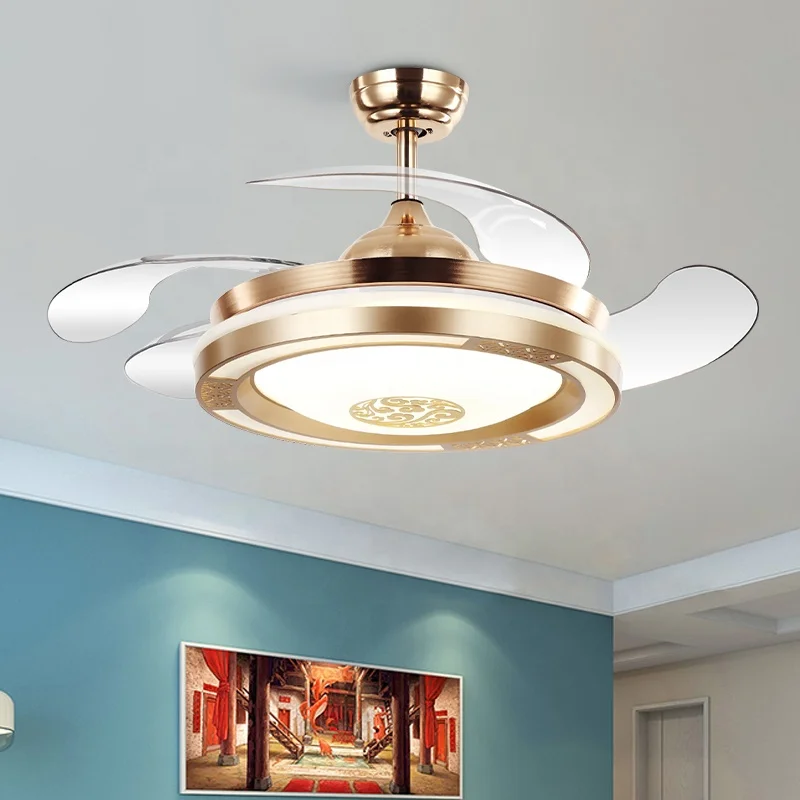 738A современные безлопастные потолочные вентиляторы, лампы 42 дюйма 36 дюймов 110 220 В, декоративные трехцветные светодиодные круглые домашние с дистанционным управлением