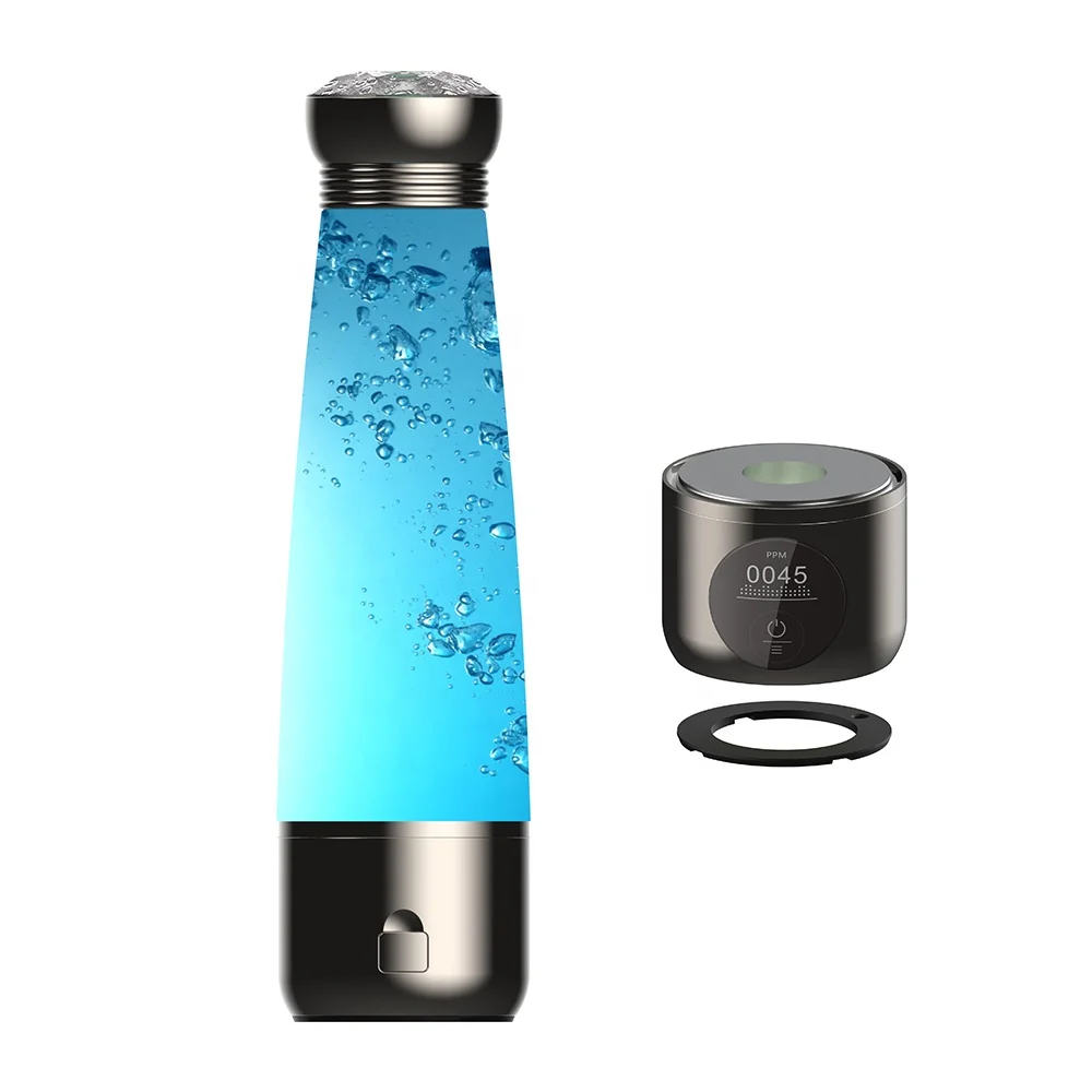 Custom Logo Electrolysis Alkaline Water Bottle Generator Wholesale  Hydrogen Rich Water Bottles for Health