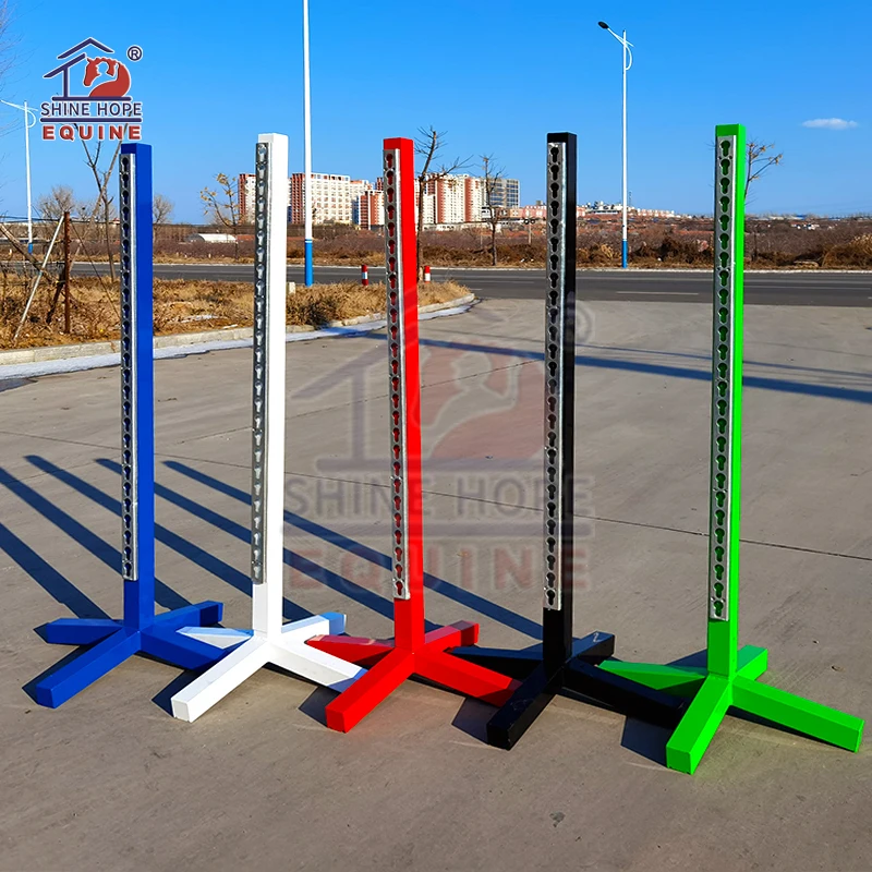 Colorful aluminum  jump block for horse jump with keyhole track