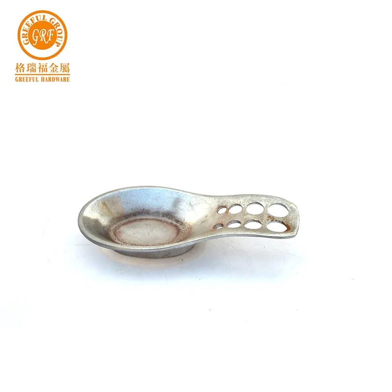 Silver Cast Iron Kitchen Spoon Fork Spatula Holder for Dining Table Metal Spoon Rest Holder for Kitchen Counter