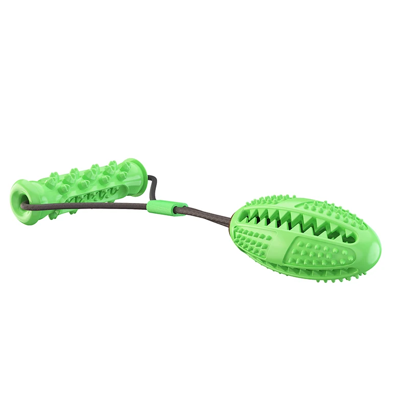 Pet Dog Tug of War Toy Dog Bite the Knot Play Interactive Sucker Pull the Leaky Food Pulling Rope Rubber Toys Pet Tooth Cleaning