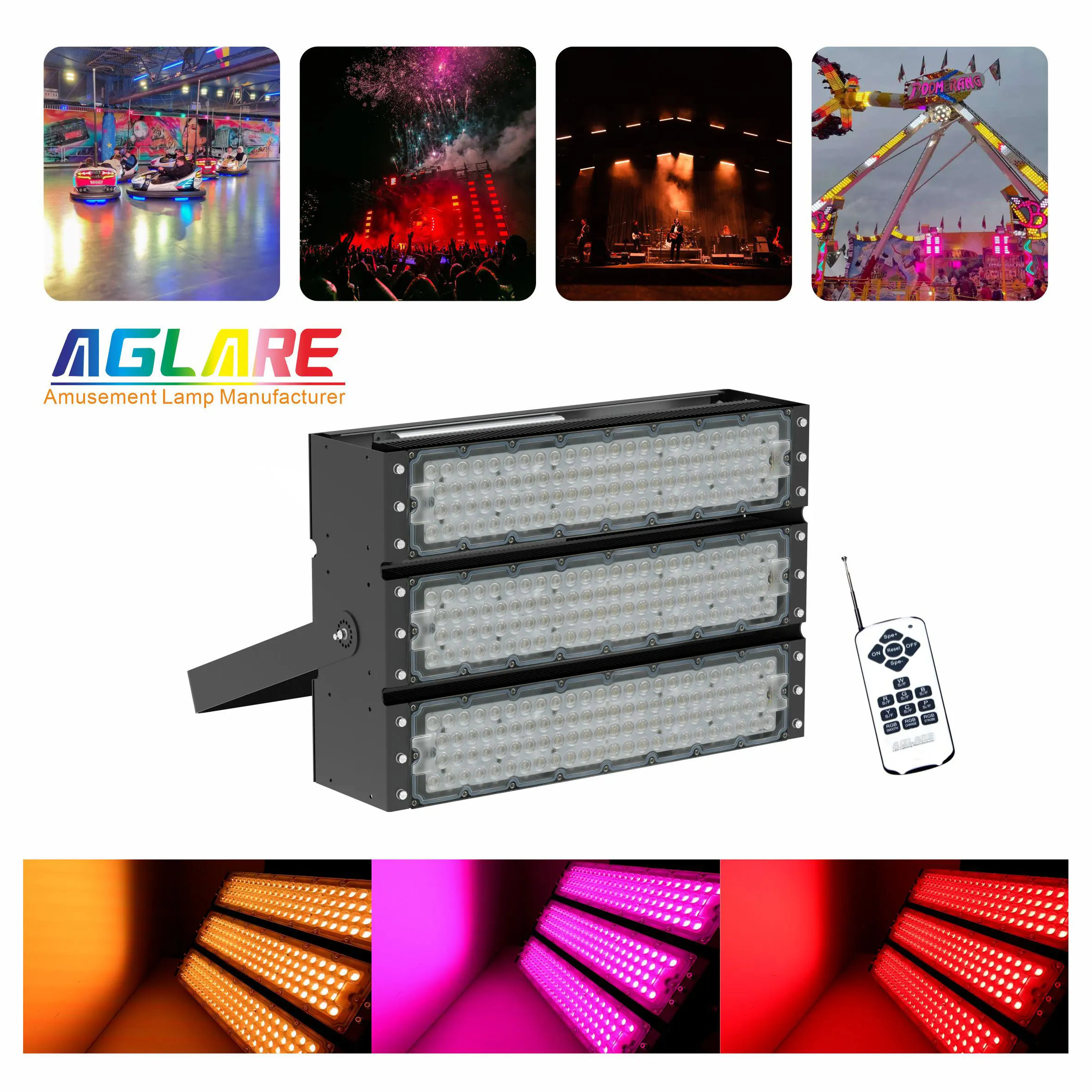 Aglare LED Rgb Flood Light 750W Flood Led Light  LED Stadium Flood Light