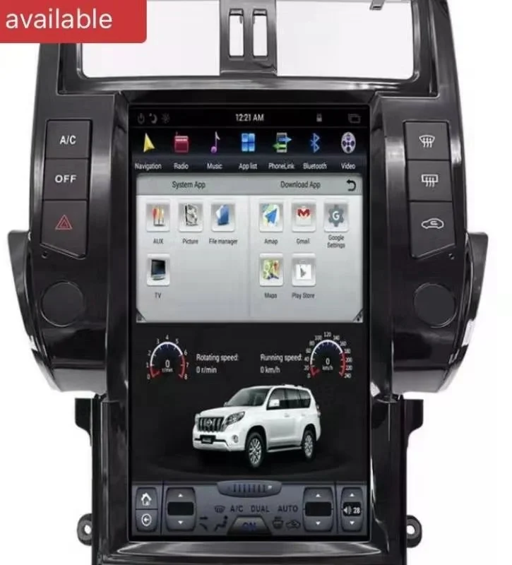  MAICTOP автомобильные аксессуары запасные автозапчасти внутри DVD Радио Тесла стиль для land cruiser prado 2010-2013 FJ120 150 Хорошее