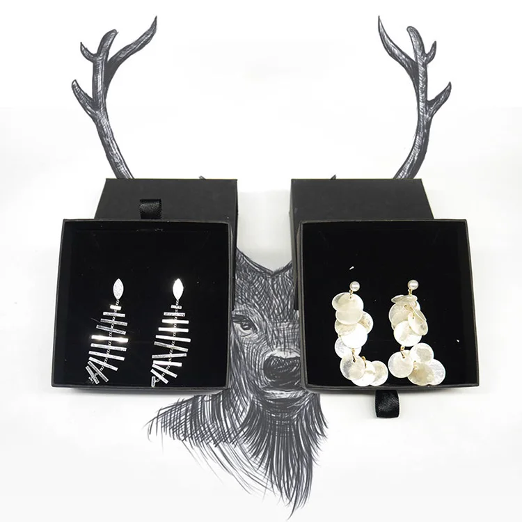 Custom Logo Printing Elegant Fashion Jewelry Display Box Packaging