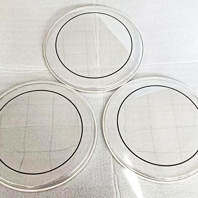 Snare drum parts 8inch drum set skins red drum skin  head coated