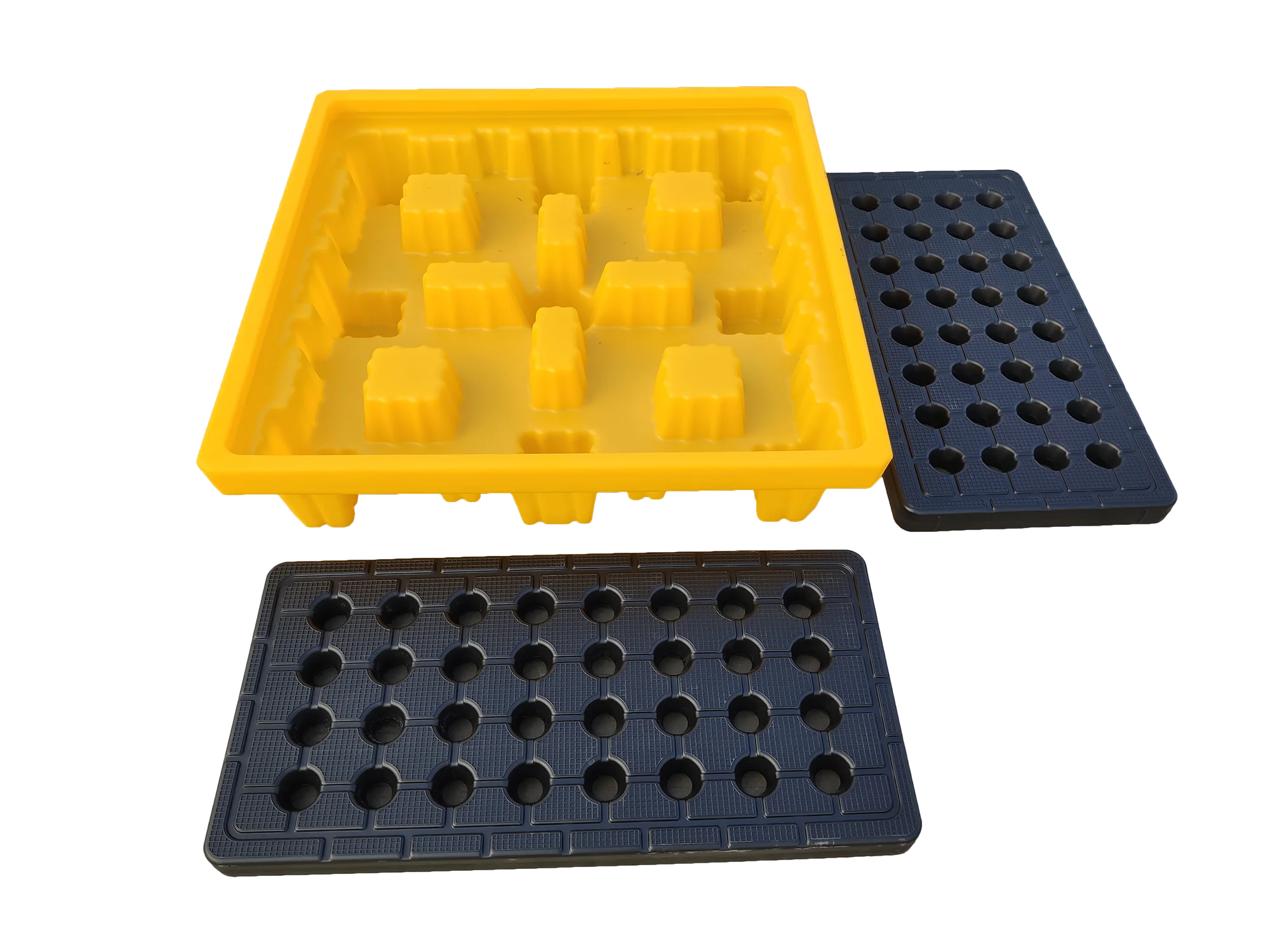 Laboratory and factory supplies Plastic Drum Spill Pallets SAI-U DP004H Chemical Storage Leakproof Poly 4 Drums Oil