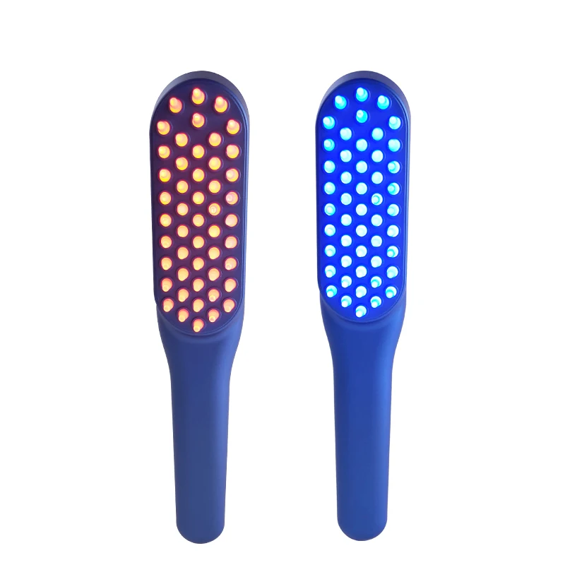 Hair Growth Comb Electric Laser Scalp Massage RF Red Blue Light Anti Hair Loss Treatment EMS Vibration Hair Brush Relax Scalp