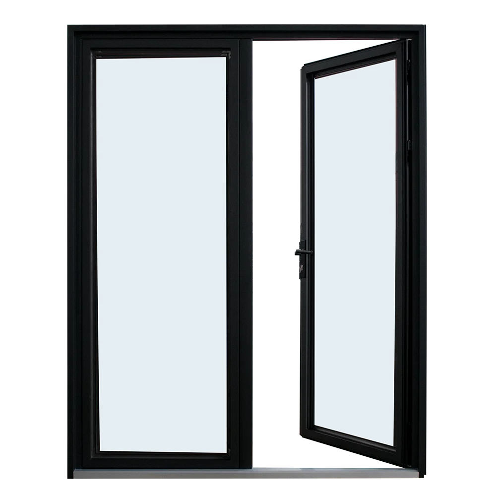 construction aluminum double swing door for residential house
